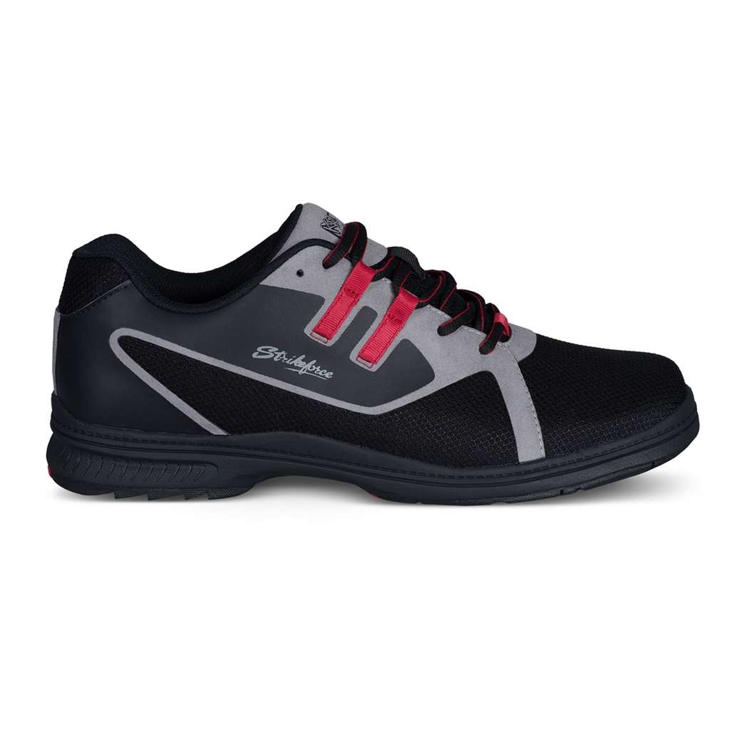Men's KR Strikeforce IGNITE Bowling Shoes RIGHT HANDED Size 9.5M BLACK/GREY/RED 