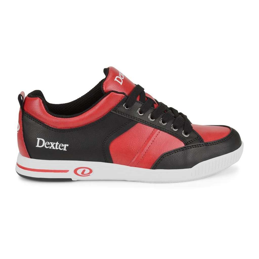 Dexter Mens Dave Black Red Bowling Shoes