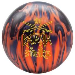 Radical PRE-DRILLED Katana Strike Bowling Ball- Black/Orange/Smoke Hybrid