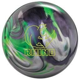 Brunswick Rhino Reactive Bowling Ball - Carbon/Lime/Silver Pearl