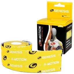 Genesis K-Motion Tape with Copper Infuzion- Yellow UNCUT Roll