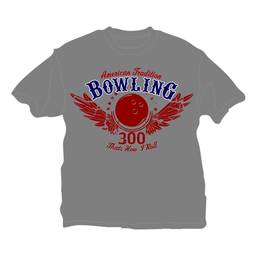 That's How I Roll Bowling T-Shirt- Gray