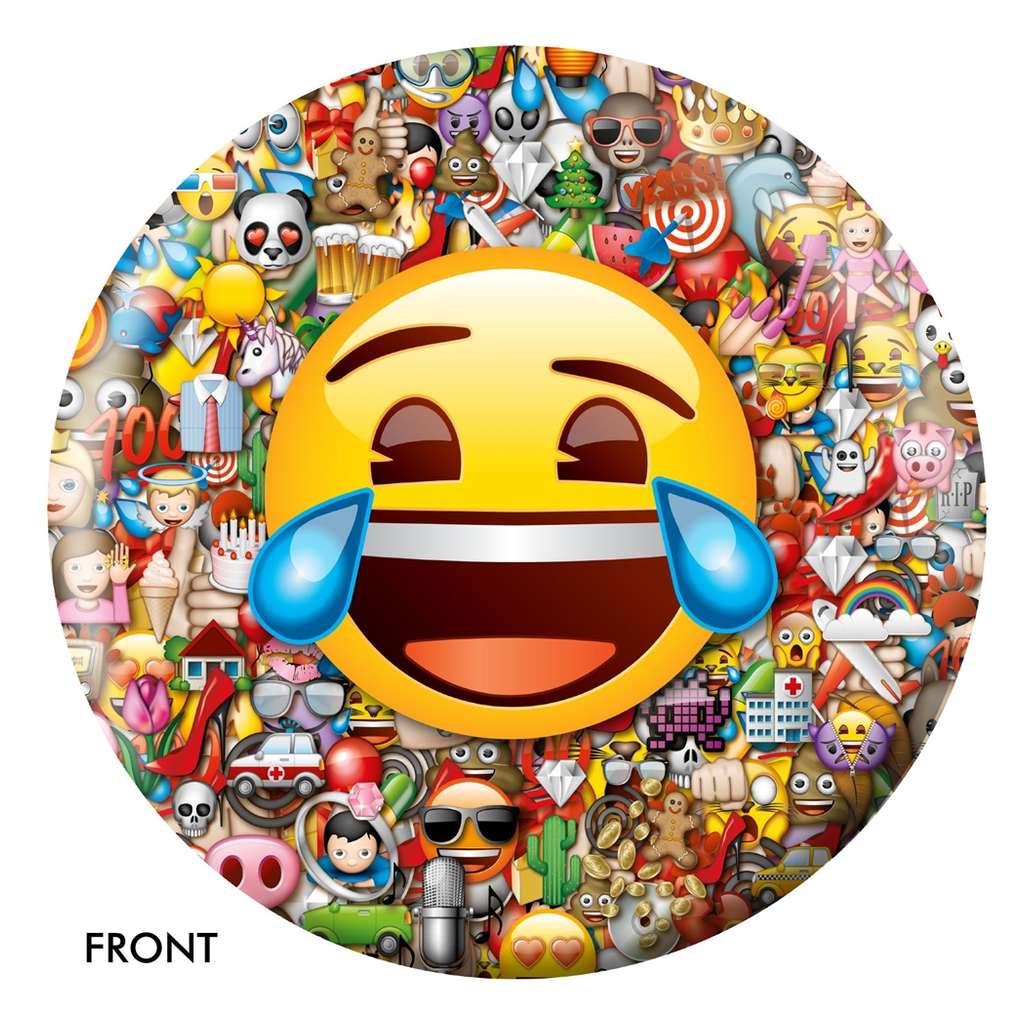 Emoji Laugh-Cry Bowling Ball