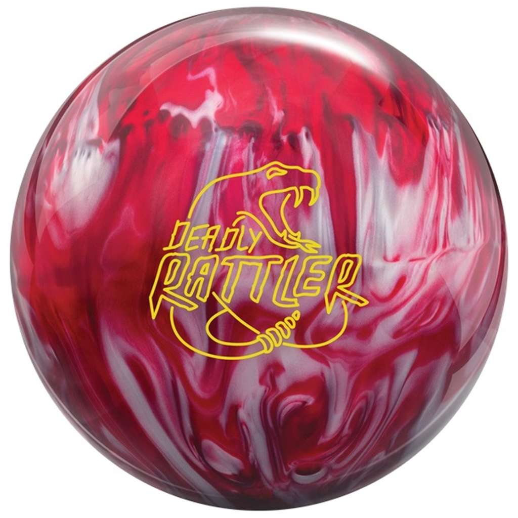 Radical PRE-DRILLED Deadly Rattler Bowling Ball - Red/Silver 