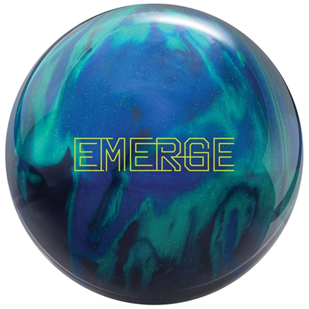 Ebonite PRE-DRILLED Emerge Hybrid Bowling Ball - Black/Teal/Blue 