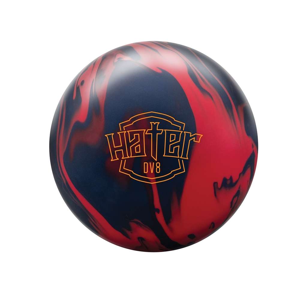 DV8 PRE-DRILLED Hater Bowling Ball - Cherry/Red/Blue 