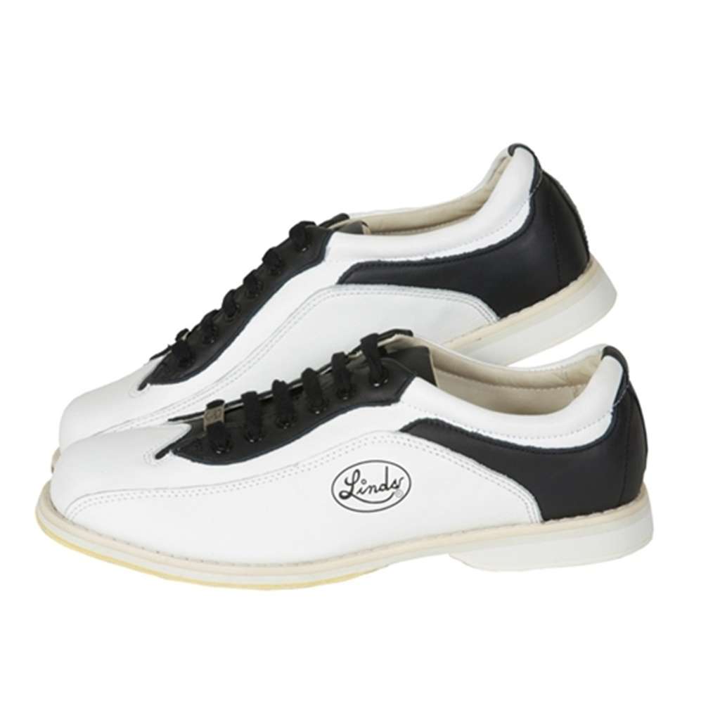 Linds CPS Mens Bowling Shoes BlackWhite- Right Hand Wide Width