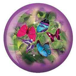 Brunswick Butterflies Glow PRE-DRILLED Bowling Ball 8 lbs