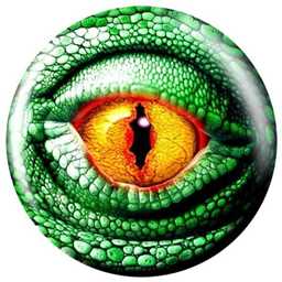 Brunswick Lizard Glow PRE-DRILLED Viz-A-Ball Bowling Ball 14lbs