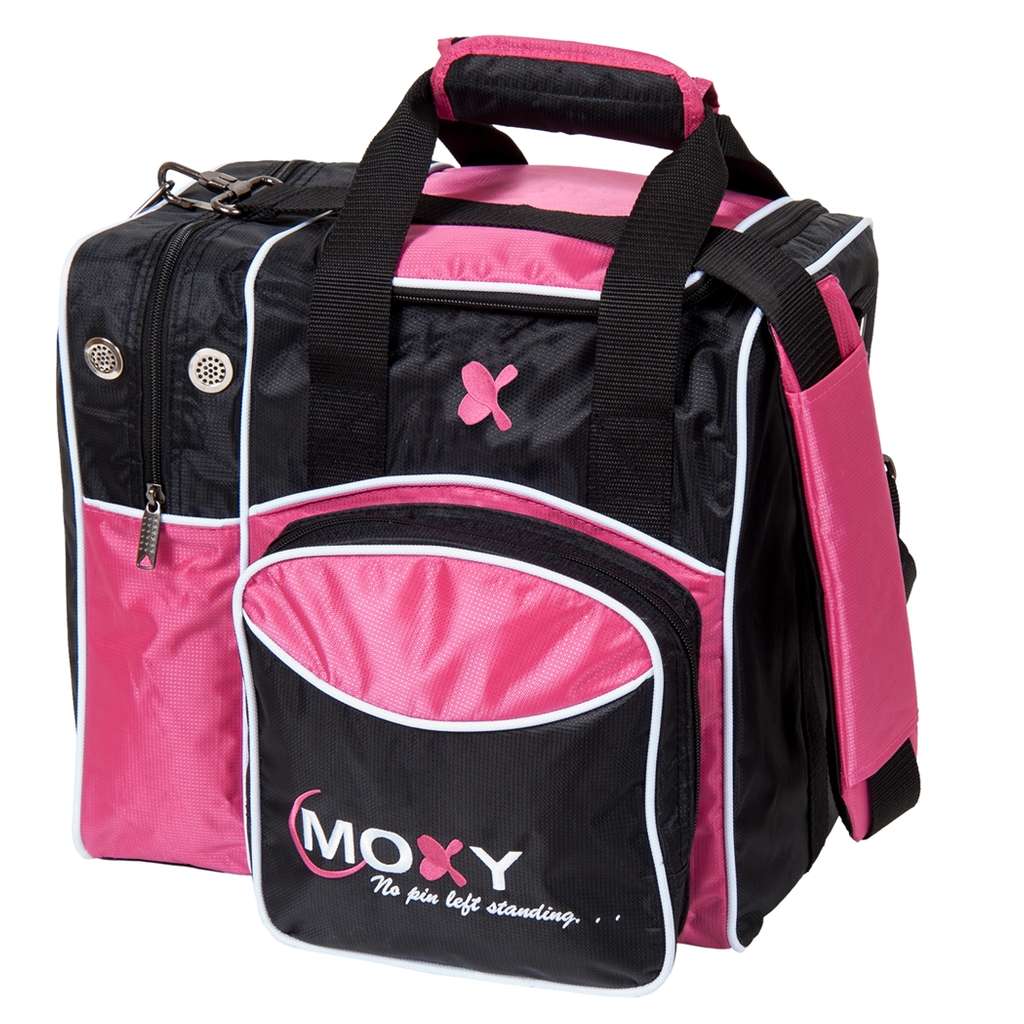 Moxy Bowling Moxy Deluxe Single Bowling Bag- Black/Pink