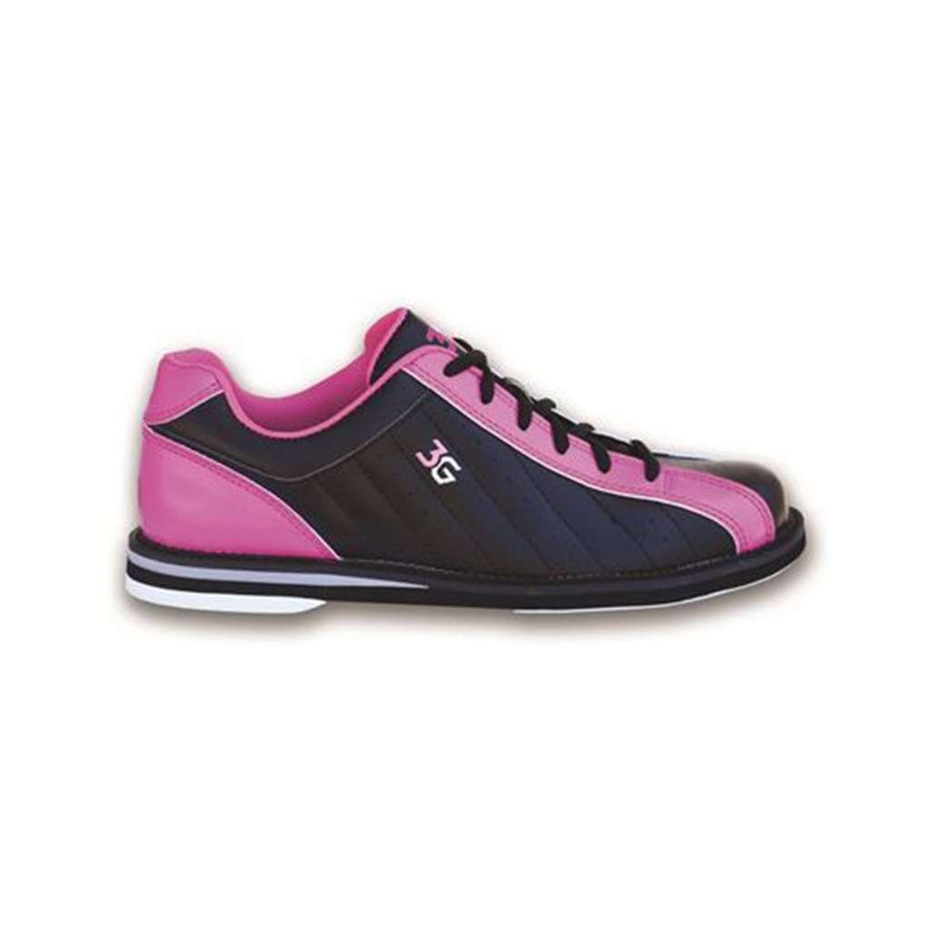Womens Global 3G KICKS Bowling Shoes Black/Pink Sizes 6-11 & Storm Shoe Slide 