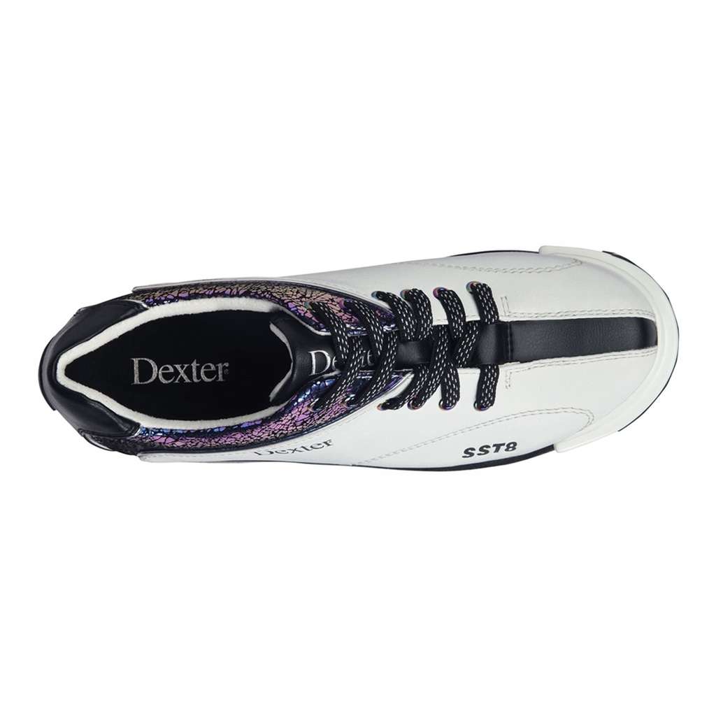 Dexter SST 8 Pro White/Crackle/Black Womens Interchangeable Bowling Shoes