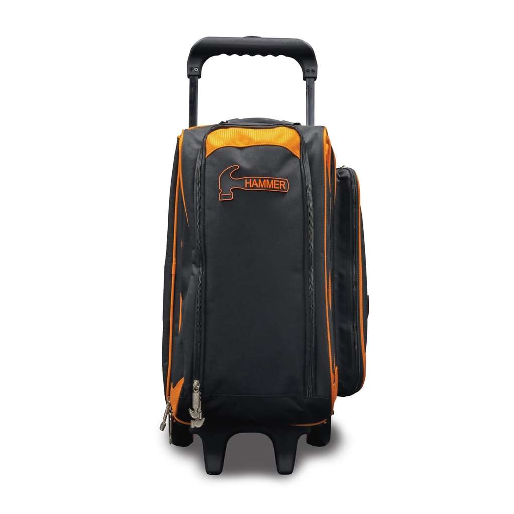 Hammer Premium Double Roller Bowling Bag - Black/Orange