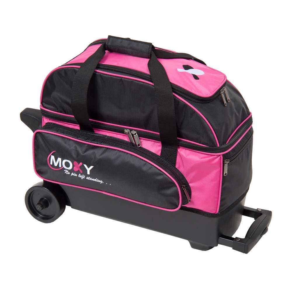 Moxy Bowling Moxy Double Roller Bowling Bag- Pink/Black