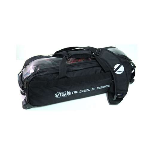 Green Vise Clear Top 3 Ball Tote Roller Bowling Bag