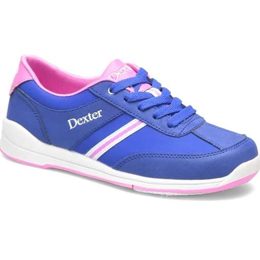 Dexter Womens Dani Bowling Shoes For right or left handed bowlers Universal Slide Soles on both shoes Blue Pink