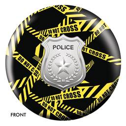 Police Department Yellow Tape Bowling Ball