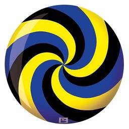 Brunswick Spiral Yellow/Black/Blue PRE-DRILLED Viz-A-Ball Bowling Ball