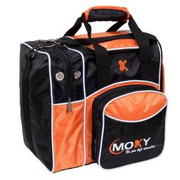 Moxy Deluxe Single Bowling Bag- Orange/Black