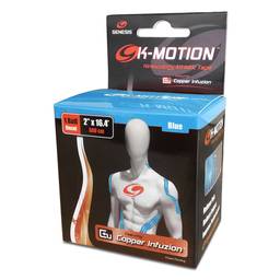 Genesis K-Motion Tape with Copper Infuzion- Blue UNCUT Roll