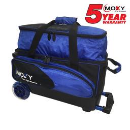 Moxy Blade Premium Double Roller Bowling Bag- Royal/Black