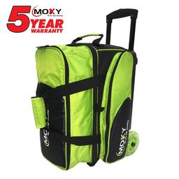 Moxy Blade Premium Double Roller Bowling Bag- Lime/Black