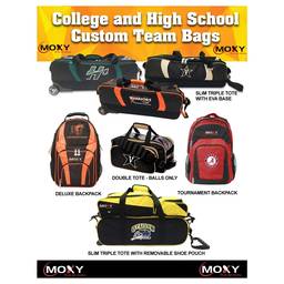 Moxy Customized Collegiate and High School Bowling Bags