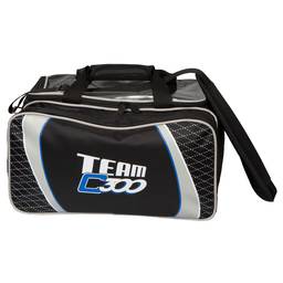 Team Columbia 300 Double Ball Bowling Tote Bag- Black/Silver