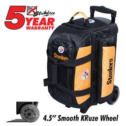 Pittsburgh Steelers 2 Ball Roller Bowling Bag