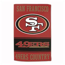 San Francisco 49ers Sublimated Cotton Towel- 16" x 25"