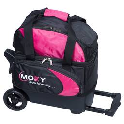 Moxy Candlepin Deluxe Roller Bowling Bag- Pink/Black