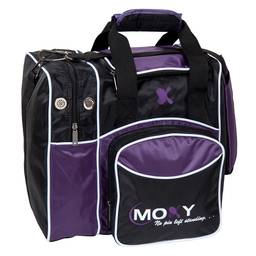 Moxy Candlepin Deluxe Tote Bowling Bag- Purple/Black