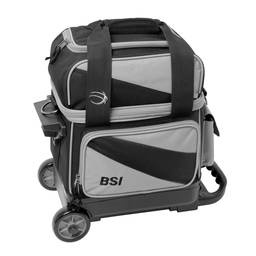 BSI Prestige Single Roller Bowling Bag- Black/Gray