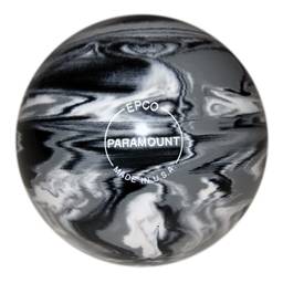 Duckpin Paramount Marbleized Bowling Ball 4 3/4"- Black/White/Grey