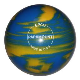 Duckpin Paramount Marbleized Bowling Ball 4 3/4"- Marigold/Royal