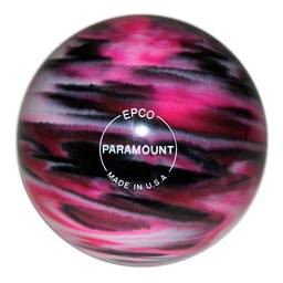 Duckpin Paramount Marbleized Bowling Ball 4 7/8"- Magenta/Black/White