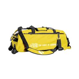 Vise Clear Top 3 Ball Roller Bowling Bag- Yellow