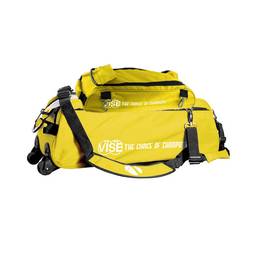 Vise Clear Top 3 Ball Deluxe Roller Bowling Bag- Yellow