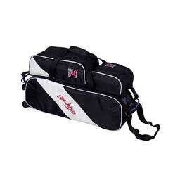 KR Strikeforce Fast Slim Triple Bowling Bag with Pouch - Black/White