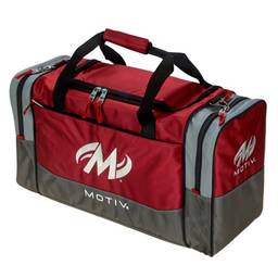 Motiv Shock Double Deluxe Tote Bowling Bag- Red