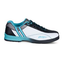 KR Strikeforce Ladies Starr White/Black/Teal Right Hand Bowling Shoes