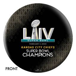 Kansas City Chiefs Super Bowl LIV Champions Bowling Ball - Black