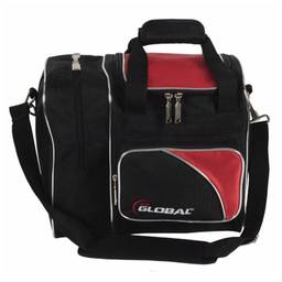 900 Global Deluxe Single Bowling Bag- Red/Black