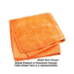 Classic Economy Microfiber Towel 16x16" - Orange