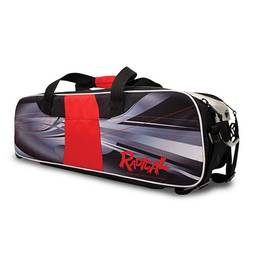 Radical Triple Tote Bowling Bag Dye-Sublimated (No Shoes) - Black/Red
