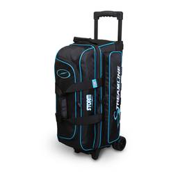 Storm Streamline 3 Ball Roller Bowling Bag- Black/Blue