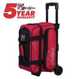 KR Hybrid Double Roller Bowling Bag- Red
