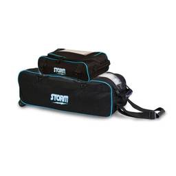 Storm Tournament 3 Ball Deluxe Tote Roller- Black/Blue