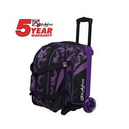 KR Cruiser Scratch Double Roller Bowling Bag - Purple