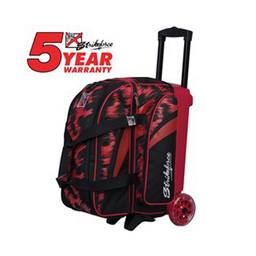 KR Cruiser Scratch Double Roller Bowling Bag - Red